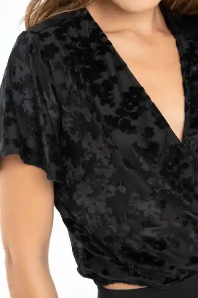 Crop Top Tamara Color Negro Talla XS Ragged