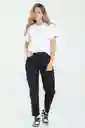 Pantalón Mom Cinco Bolsillos Color Negro Talla 12 Ragged