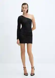 Vestido Xena Negro Talla M Mujer Mango