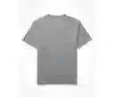 Camiseta Gris Talla Large Hombre American Eagle