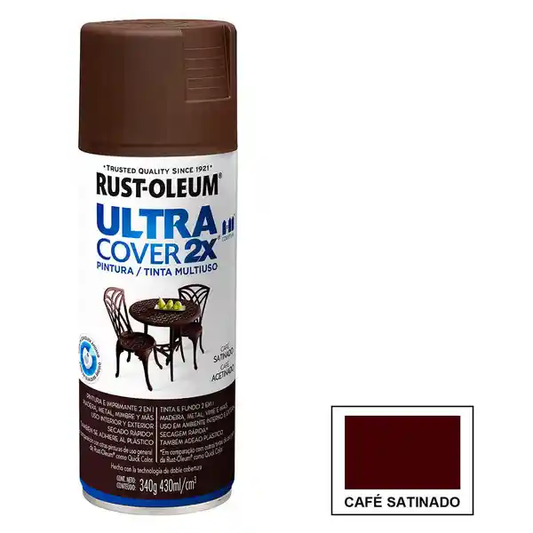 Rust-Oleum Laca Café Satinado Ultracover 2X