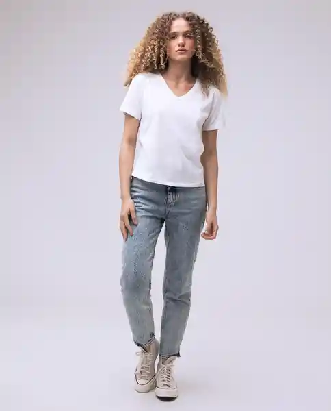  Camiseta Mujer Blanco Talla Xl 600D002 AMERICANINO 