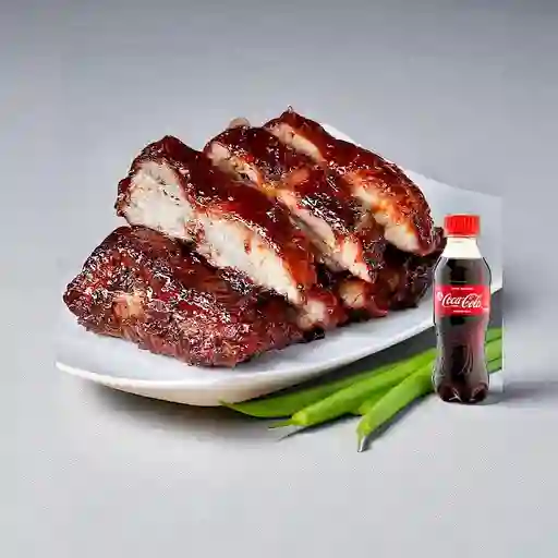 Combo Costillas Bbq + Coca Cola Original 200 ml