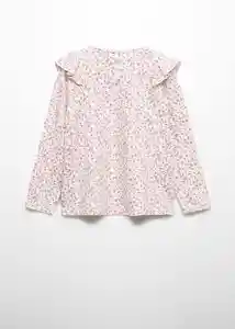 Camiseta Linda Rosa Light Talla 10 Niña Mango