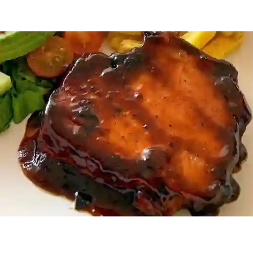 Chuleta Ahumada en Salsa Bbq