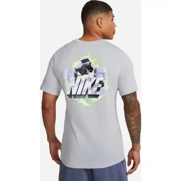 Nike Camiseta Df Tee Su Vintage Para Hombre Gris Talla S