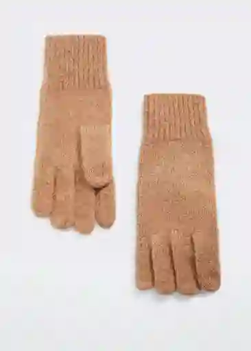 Guantes Monas Camel Talla 99 Mujer Mango