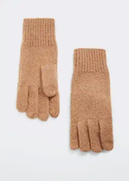 Guantes Monas Camel Talla 99 Mujer Mango