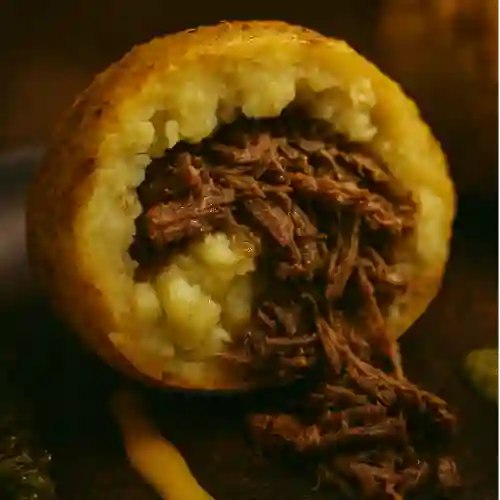 Papa rellena de carne