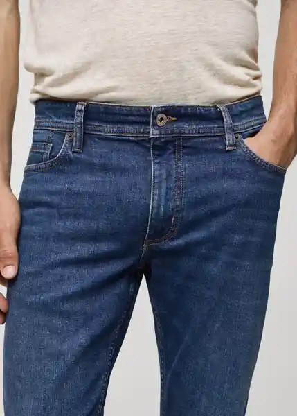 Jean Jan Tejano Oscuro Talla 44 Hombre Mango