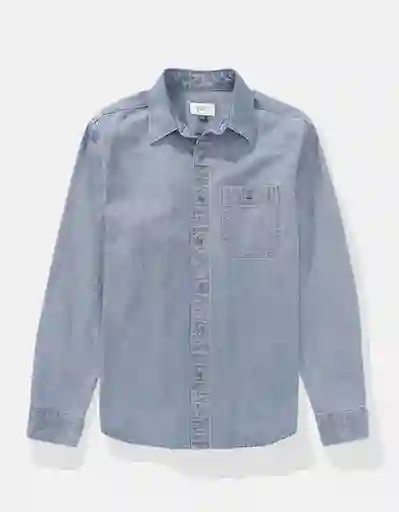 Camisa Hombre Azul Talla: LARGE 2608915 American Eagle