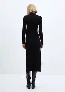 Vestido Percebe Negro Talla M Mujer Mango