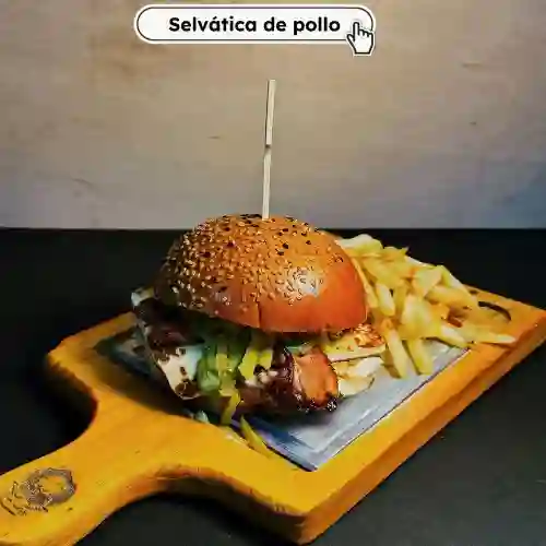 Burger Selvática de Pollo