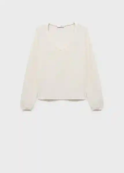 Jersey Faro Blanco Talla XS Mujer Mango
