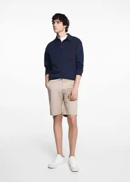 Bermuda Wang6 Beige Talla 19 Niño Mango