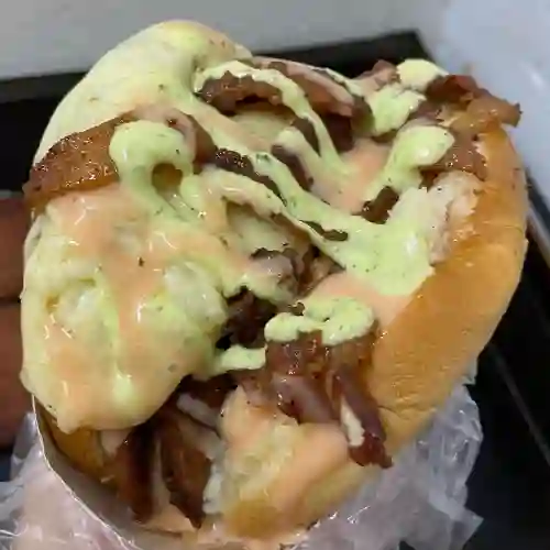 Hamburguesa Triple Queso y Tocineta