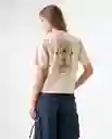 Camiseta Mujer Beige Talla M 602G003_BEI131106 Americanino