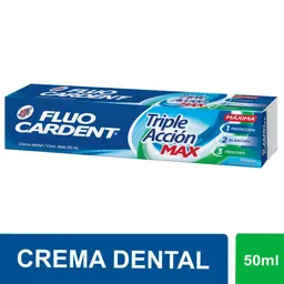 Fluocardent Crema Dental Triple Acción Max 50 mL