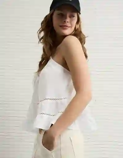 Camisa Mujer Blanco Talla Medium 6336100 American Eagle