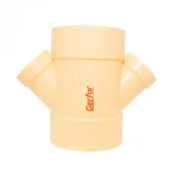 Gerfor Yee Doble Reducida Pvc Sanitaria 3 x 2