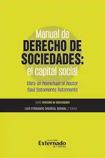 Manual de Derecho de Sociedades