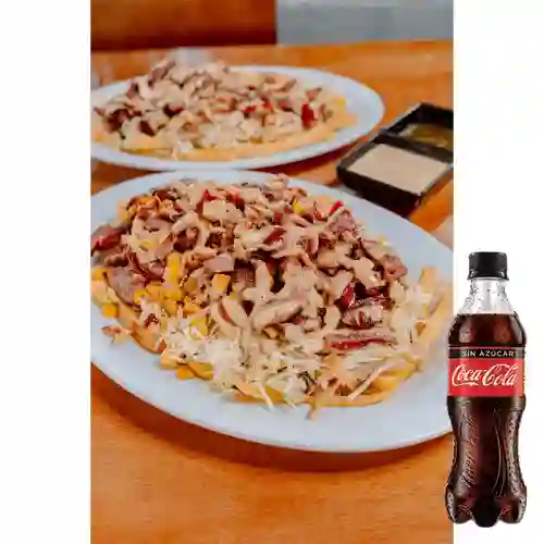 Combo Salchipapa Winner + Coca Cola Zero 400Ml
