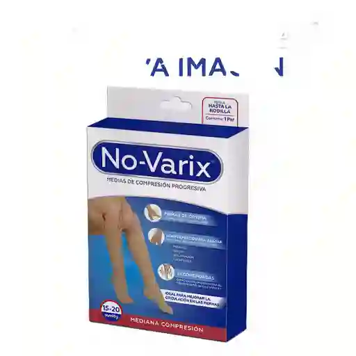 No-Varix Calcetin Mujer Transparente 15-20 Mm/Hg Taupe Large