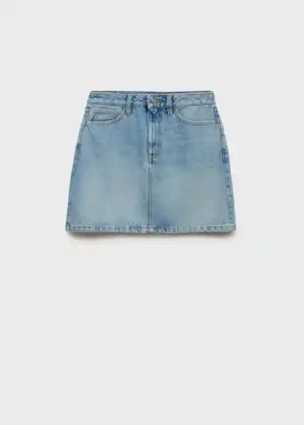Falda Tacy Tejano Medio Talla S Mujer Mango
