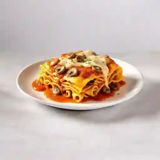 Lasagna Pollo Y Champinones
