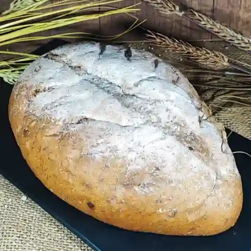 Pan de masa madre avena y arandanos