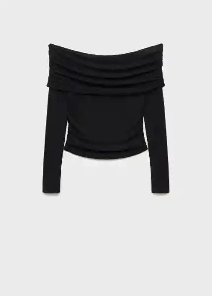 Top Xtom Negro Talla S Mujer Mango