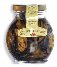 Cheika Berenjena Asada con Aceite de Oliva Extra Virgen 