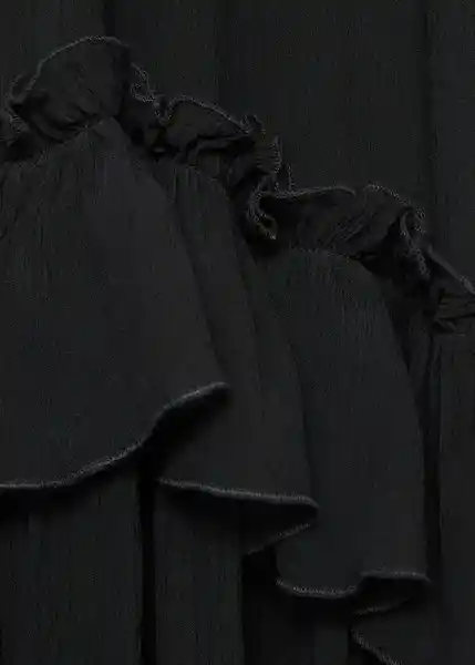 Vestido Selene Negro Talla S Mujer Mango