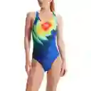 Vestido Baño Plmt Digital Pbk Af Blue/Green 30 Speedo