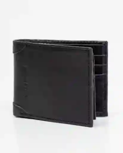 Billetera Trifold Herita Negro Sombrío Ultraoscuro Talla Hombre Chevignon