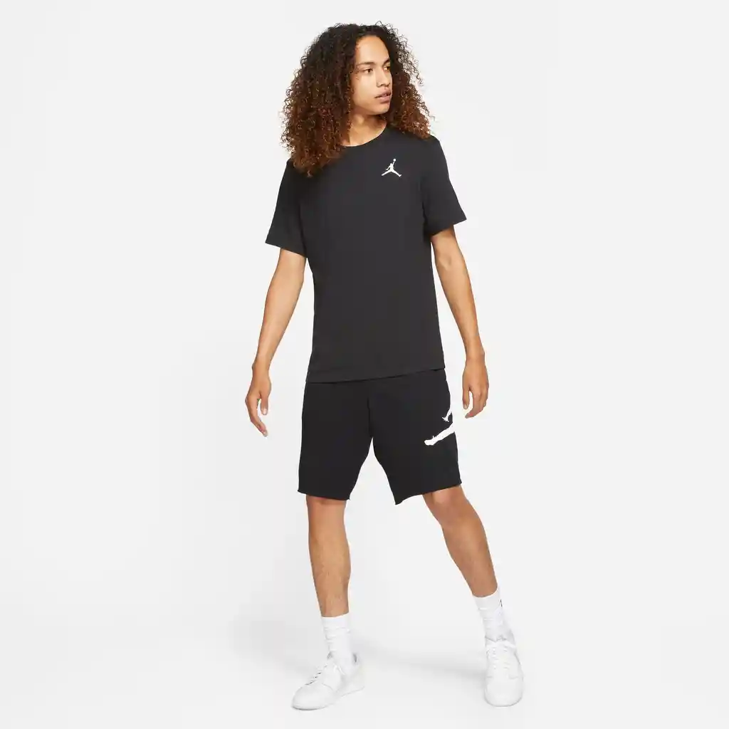 Nike Camiseta J Jumpman Emb Crew Hombre Negro L