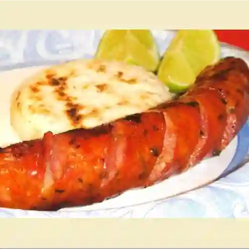 Arepa con Chorizo Mexicano