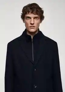 Abrigo Uriel Navy Talla XL Hombre Mango