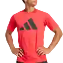 Adidas Camiseta Logo Manga Corta Entrenamiento Hombre Rojo T M