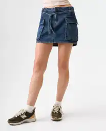 Falda Mujer Azul Talla 8 342G000_AZU174429 Americanino