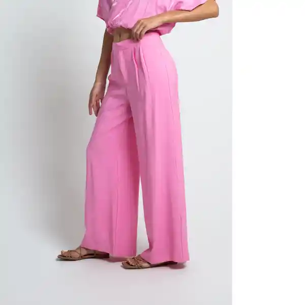 Pantalón Pro Mujer Rosa Boreas Medio Talla 6 432F334 Naf Naf