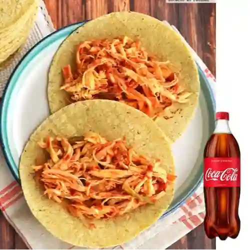 Combo 6 Tacos de Pollo + Coca-Cola Orig 1.25l