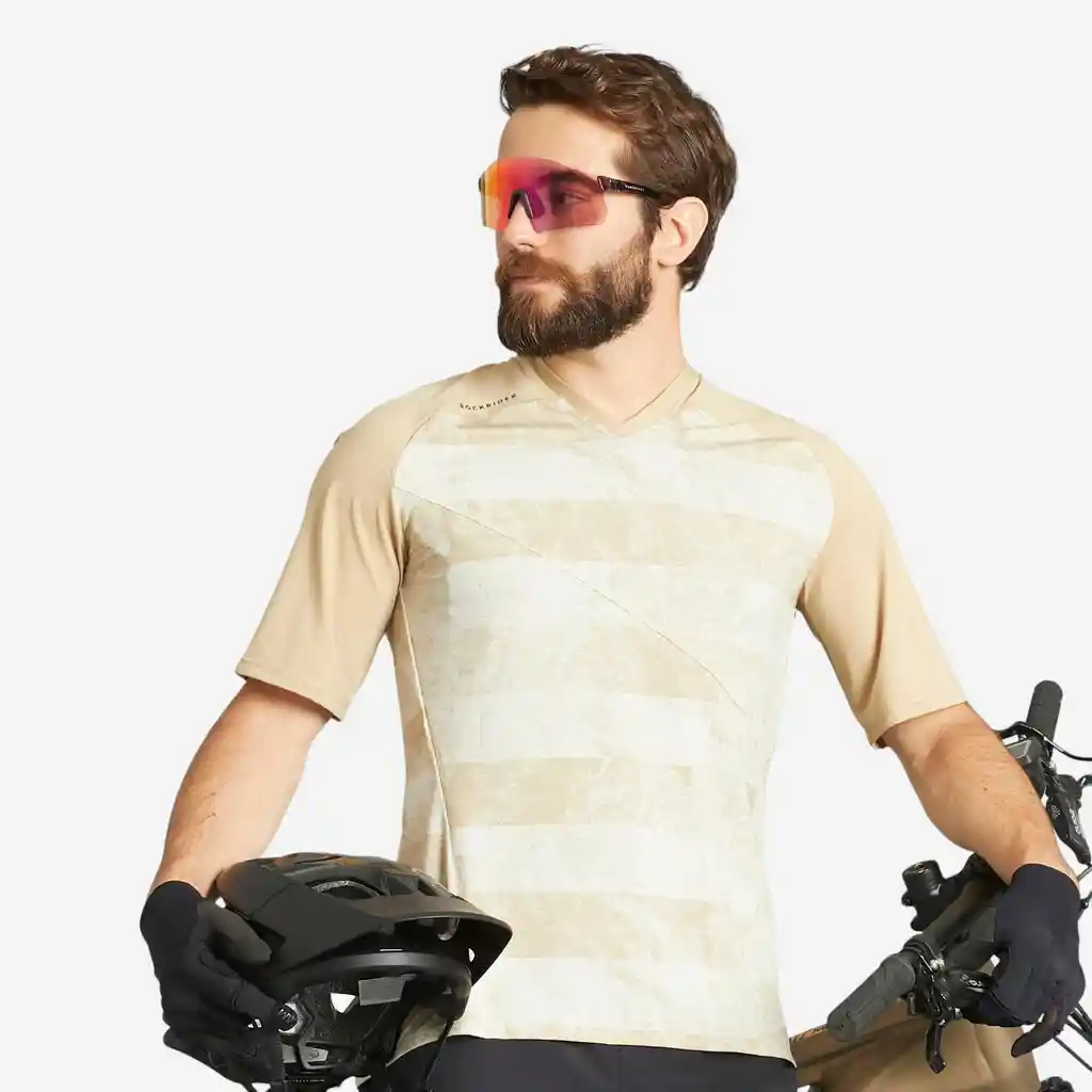 Jersey de Ciclismo Mtb Para Hombrerockridervtt Feel Beige