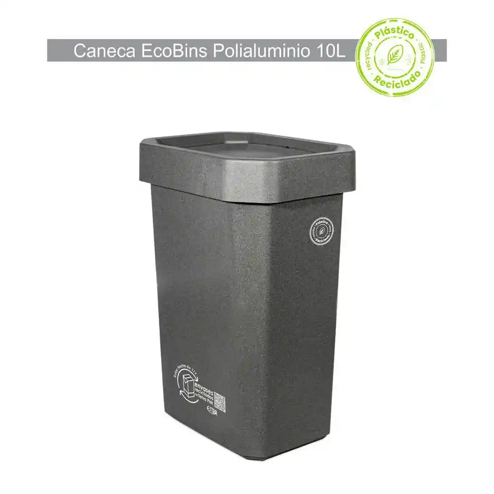 Papelera Ecobins Vaiven Gr Gris