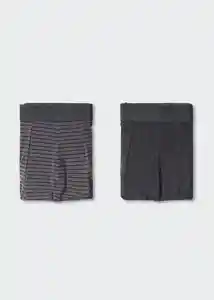 Calzoncillo Trunks 2 Gris Talla S Hombre Mango
