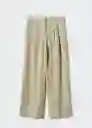 Pantalón Bali Verde Pastel Talla 38 Mujer Mango