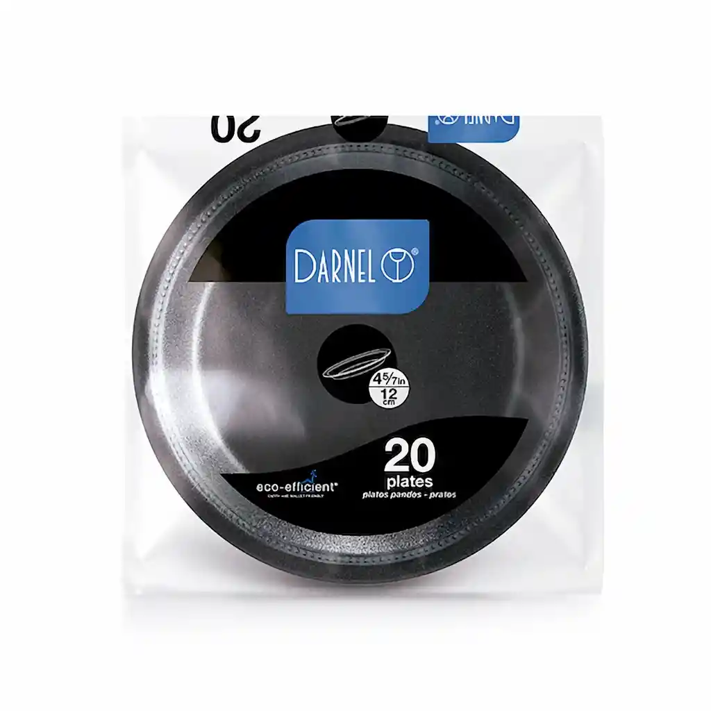 Darnel Plato 12 cm Negro