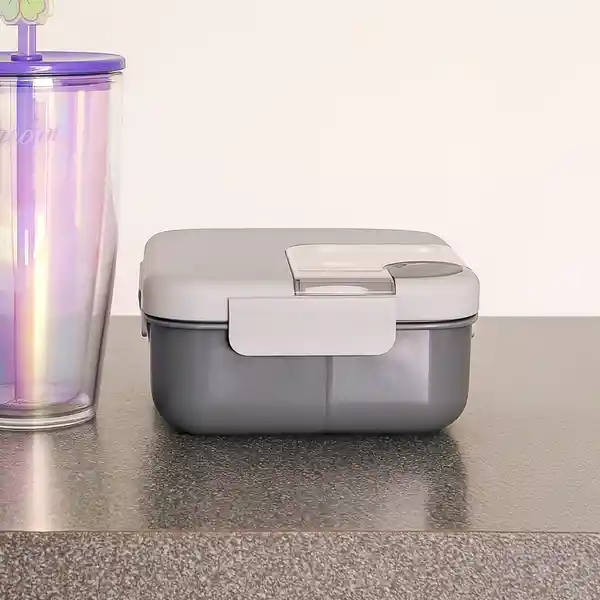 Contenedor de Alimentos 2 Compartimentos Cuchara Style Miniso