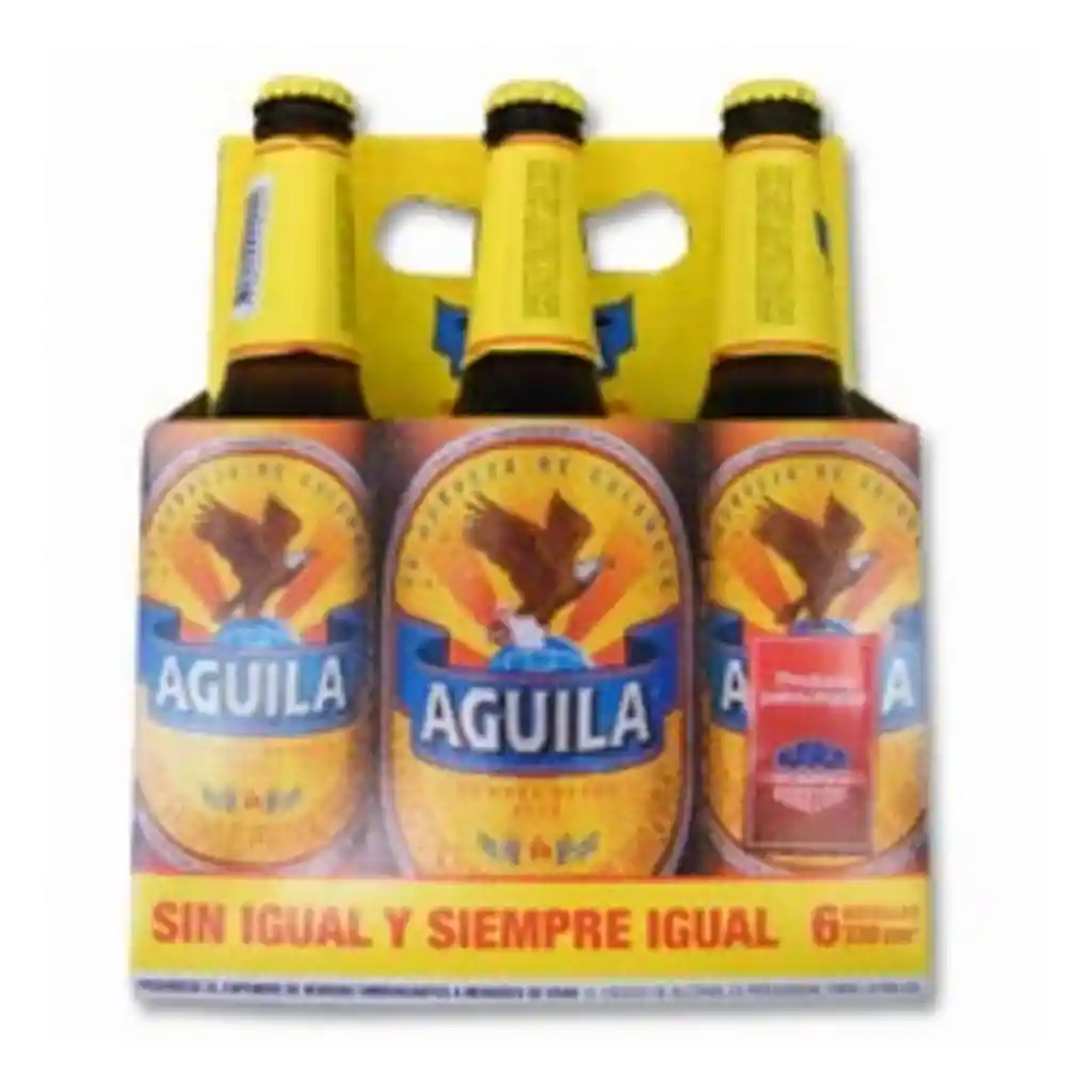 Cerveza Aguila Original - Botella 330ml x6