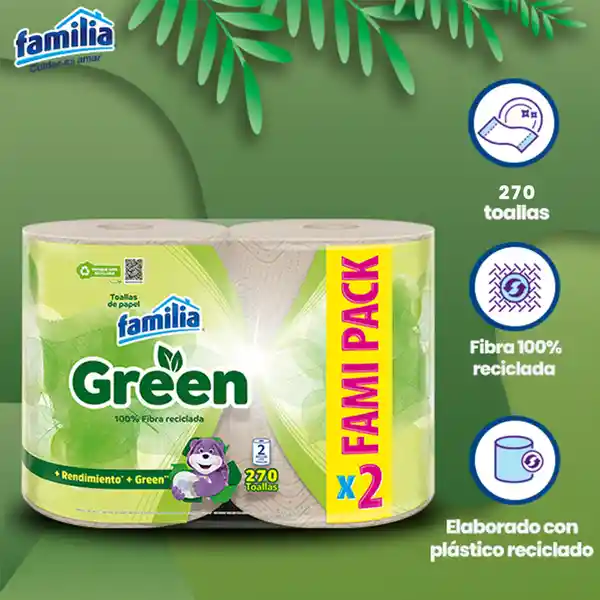 Toalla Cocina Familia Green